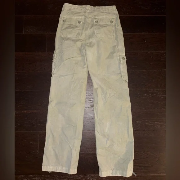 AE Green Straight Leg Cargo Pants - Picture 3 of 5